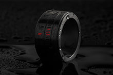 Ring Clock Native - Black with Red LEDs